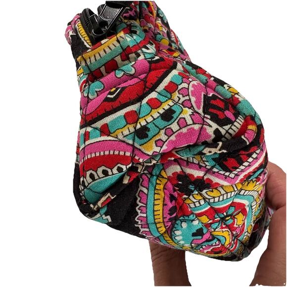 Vera Bradley Small Cosmetic Bag In Parisian Paisley Plastic Lined - Picture 6 of 8